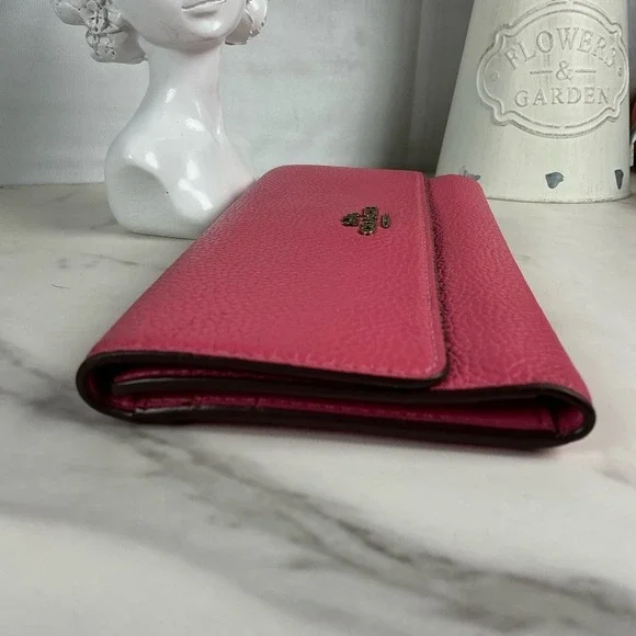 Coach‎ 39745 Pink Fuchsia Leather Women's Wallet - Picture 5 of 10